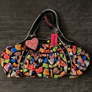 RARE Vintage Betsey Johnson Betseyville Candy Girl Weekender Bag